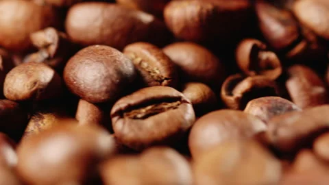 Roasted coffee beans Stock Footage 229455938