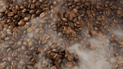 Roasted coffee beans Video stock 273210727