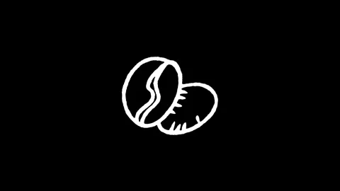 Roasted Coffee Beans Icon Stock Footage 347770885