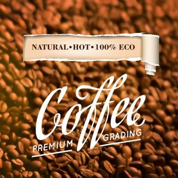 Roasted coffee beans. イラスト素材