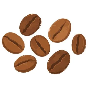 Roasted Coffee Beans Illustration イラスト素材