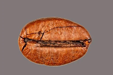 Roasted coffee beans isolated on the background in the composition Stock Photos