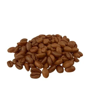 Roasted coffee beans isolates on a white background Stock Illustration