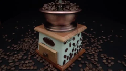 Roasted Coffee Beans Macro Close Up Stock Footage 131501156