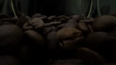 Roasted Coffee Beans Macro Close Up Stock Footage 131501356