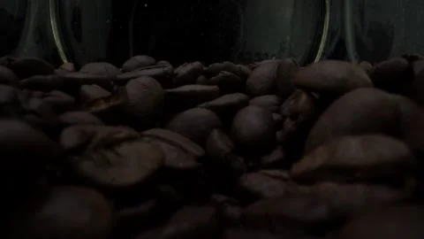 Roasted Coffee Beans Macro Close Up Stock Footage 131501379