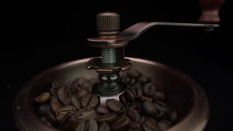 Roasted Coffee Beans Macro Close Up Stock Footage 131501483