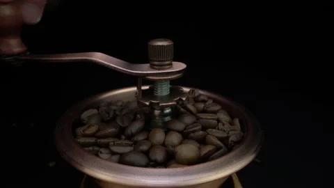 Roasted Coffee Beans Macro Close Up Stock Footage 131501516