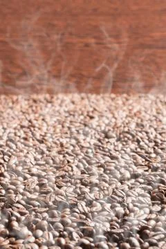Roasted coffee beans Stock Photos