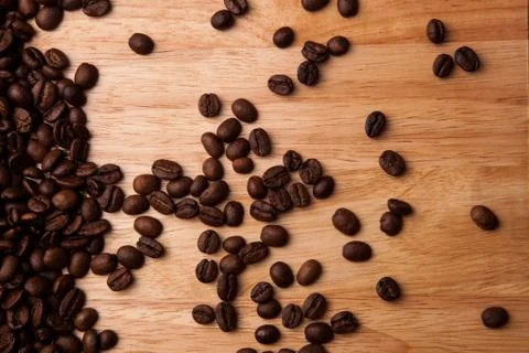 Roasted coffee beans Stock Photos
