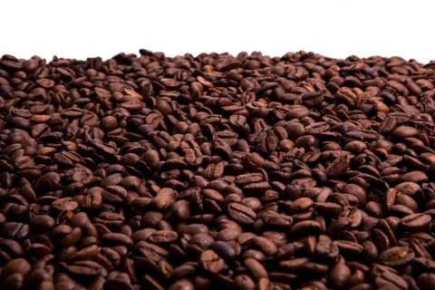 Roasted coffee beans Stock Photos