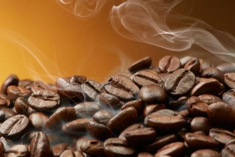 Roasted coffee beans Stock Photos