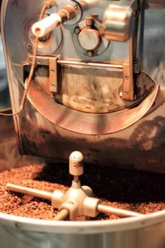 Roasted coffee beans Stock Photos