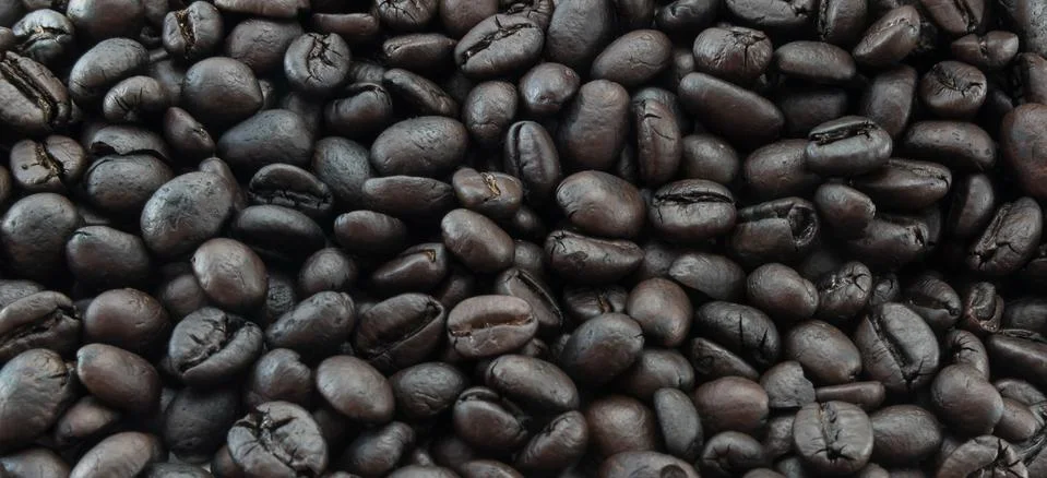 Roasted coffee beans Stock Photos