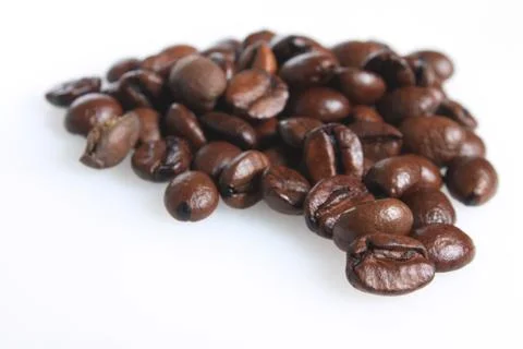 Roasted coffee beans Stock Photos