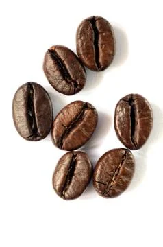 Roasted coffee beans Stock Photos