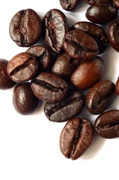 Roasted coffee beans Stock Photos