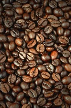 Roasted coffee beans Stock Photos