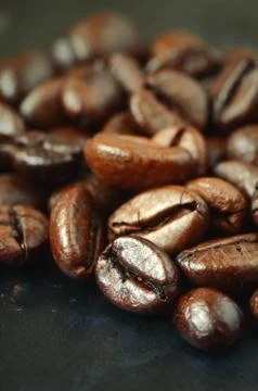 Roasted coffee beans Stock Photos