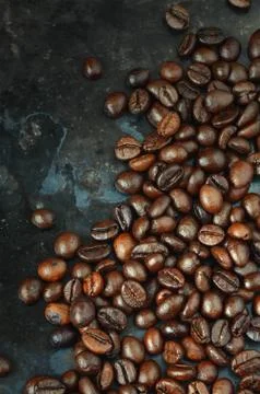 Roasted coffee beans Stock Photos
