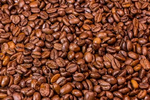 Roasted coffee beans Stock Photos