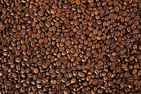 Roasted coffee beans Stock Photos