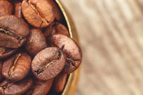 Roasted coffee beans Stock Photos