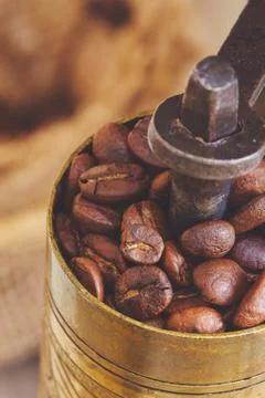Roasted coffee beans Stock Photos