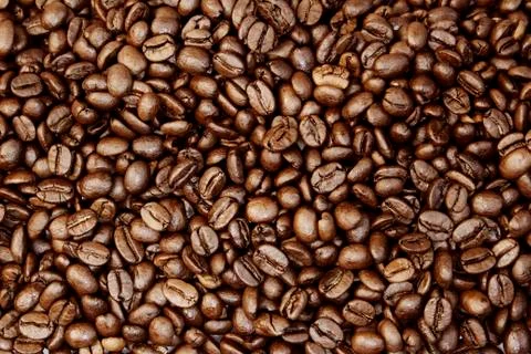 Roasted coffee beans Stock Photos