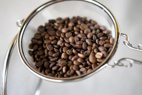 Roasted coffee beans Stock Photos