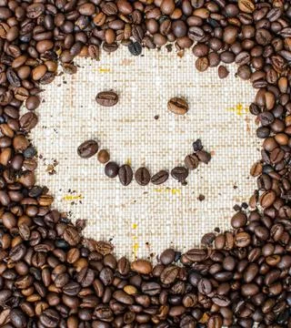 Roasted coffee beans Stock Photos