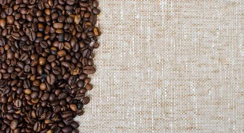 Roasted coffee beans Stock Photos