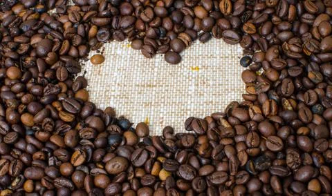 Roasted coffee beans Stock Photos