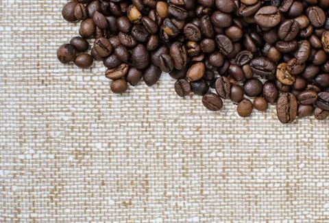 Roasted coffee beans Stock Photos