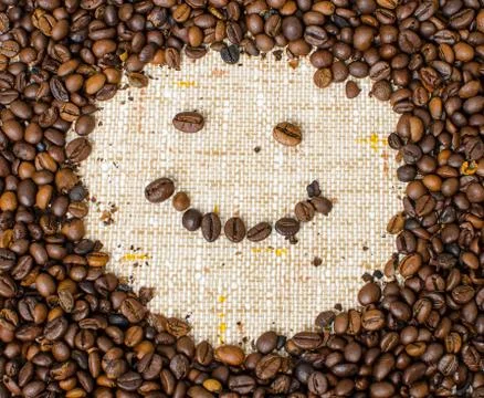 Roasted coffee beans Stock Photos