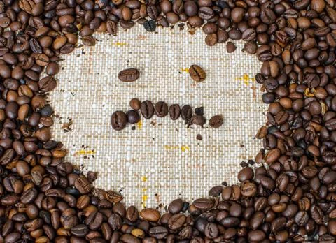 Roasted coffee beans Stock Photos