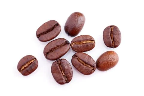 Roasted coffee beans Stock Photos