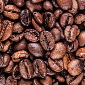 Roasted coffee beans Stock Photos