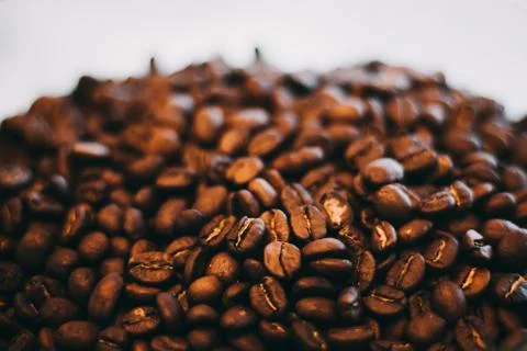 Roasted coffee beans Stock Photos