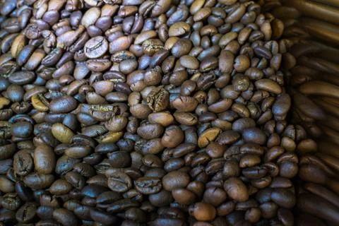 Roasted Coffee Beans Stock Photos