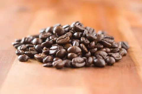 Roasted coffee beans. 写真素材