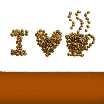 Roasted coffee beans Stock Photos
