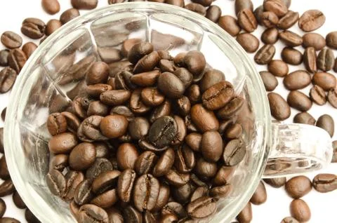 Roasted coffee beans Stock Photos