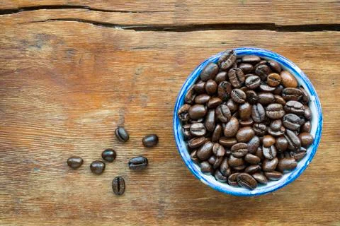 Roasted coffee beans Foto stock
