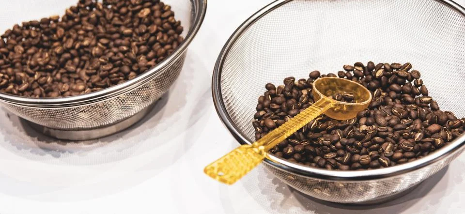 Roasted coffee beans Stock Photos