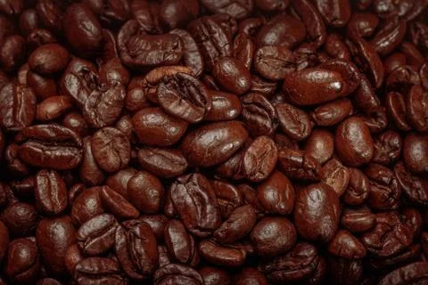 Roasted coffee beans Stock Photos