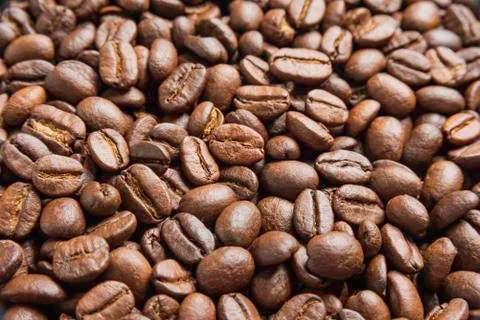 Roasted Coffee Beans Stockfoto's