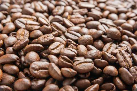 Roasted Coffee Beans Stockfoto's