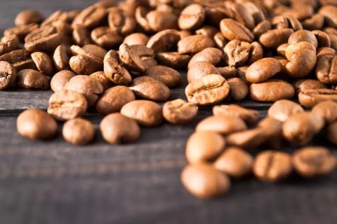 Roasted coffee beans Stock Photos