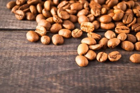 Roasted coffee beans Stock Photos